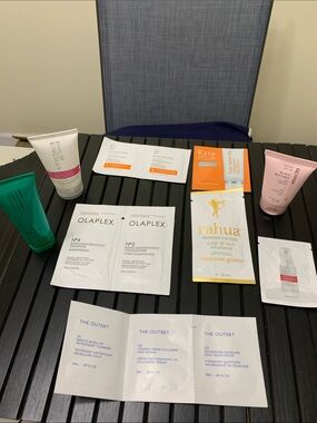 Mixed Beauty Sample Lot with Olaplex, Rahua & More